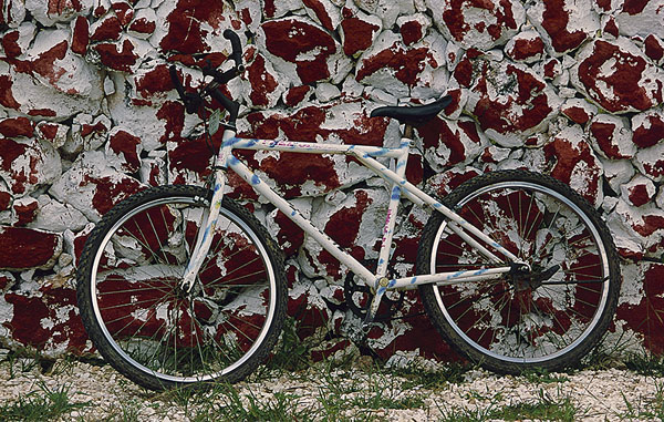Photograph Larry Hamill Parked Bike on One Eyeland