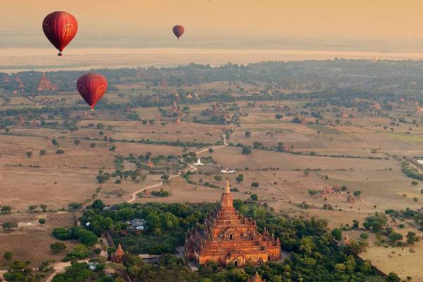 Bird Eye View Bagan by Suchet