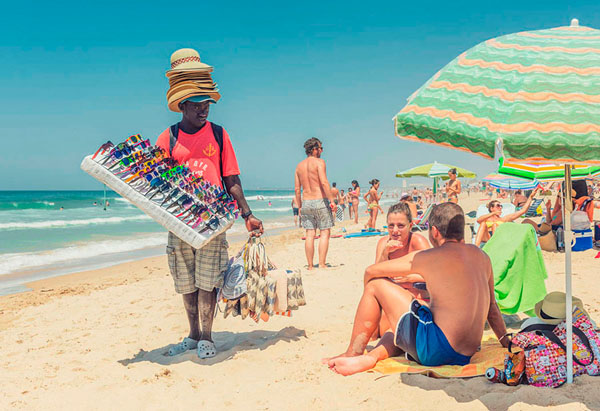 Photograph Ben Welsh Working On The Beach on One Eyeland