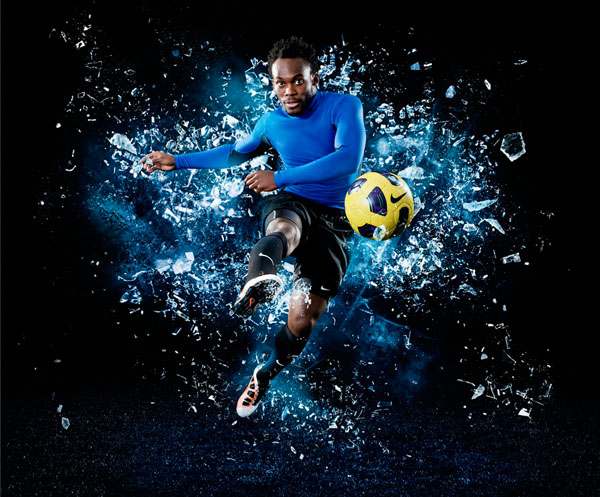Photograph Vince Starr Nike Essien on One Eyeland