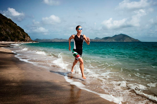 Photograph Vince Starr Triathlon St Kitts on One Eyeland