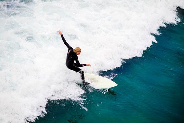 Photograph Laura Barisonzi Surfer From Above 1 on One Eyeland