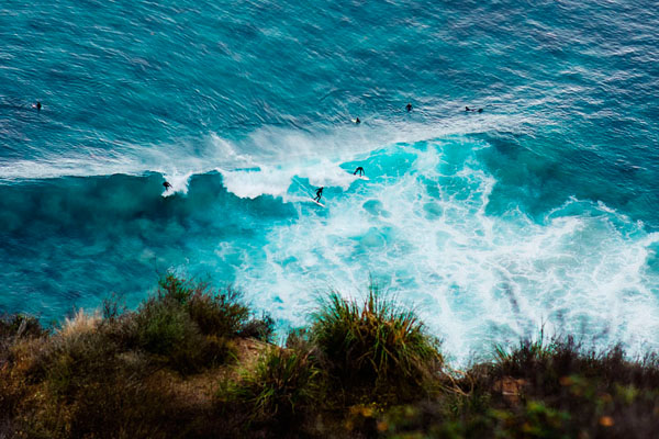 Photograph Laura Barisonzi Surfers From Above 2 on One Eyeland