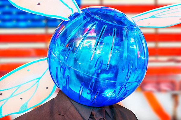 Photograph Mitchell Funk Blue Bubble Head on One Eyeland