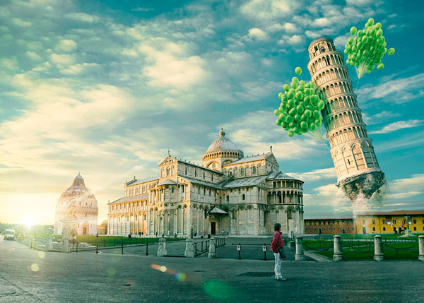 Photograph Andreas Fitzner Leaning Tower Of Pisa on One Eyeland