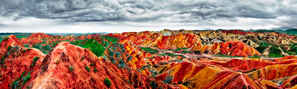 Photograph Thierry Bornier Danxia  Gansu on One Eyeland