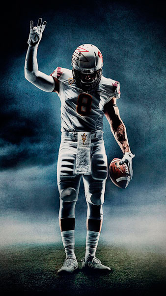 Photograph Blair Bunting Football Players on One Eyeland