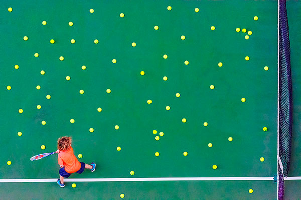 Photograph Mitchell Funk Tennis Balls on One Eyeland