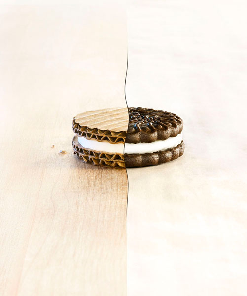 Photograph Glen Gyssler Half Cookie Half Cardboard on One Eyeland