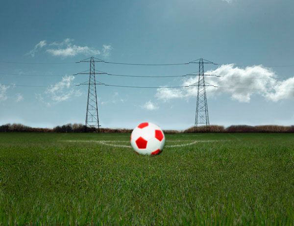 Photograph Matt Lee Football on One Eyeland