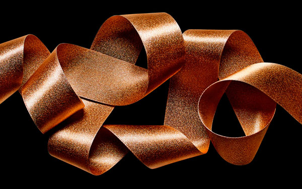 Photograph Mark Wiens Gold Ribbon On Black on One Eyeland