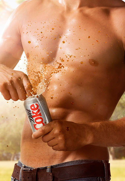 Photograph Jonathan Knowles Diet Coke Spray on One Eyeland