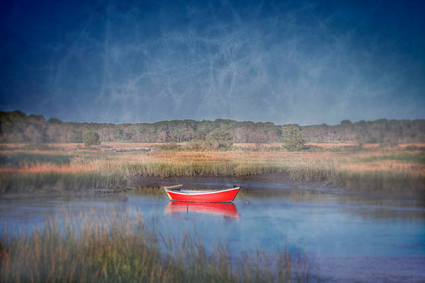 Photograph David Mullins Little Red Boat on One Eyeland
