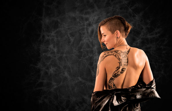 Photograph Laszlo Prucz The Girl With The Dragoon Tattoo on One Eyeland