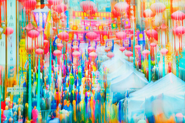 Photograph Mitchell Funk Chinatown Color Blur on One Eyeland