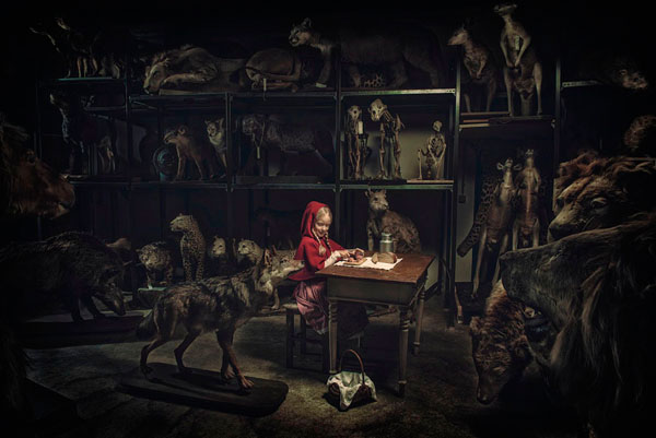 Photograph Bernd Kammerer Little Red Riding Hoods Lunchtime on One Eyeland
