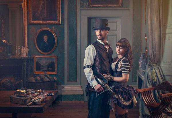 Photograph Antti Karppinen Steampunk Couple on One Eyeland