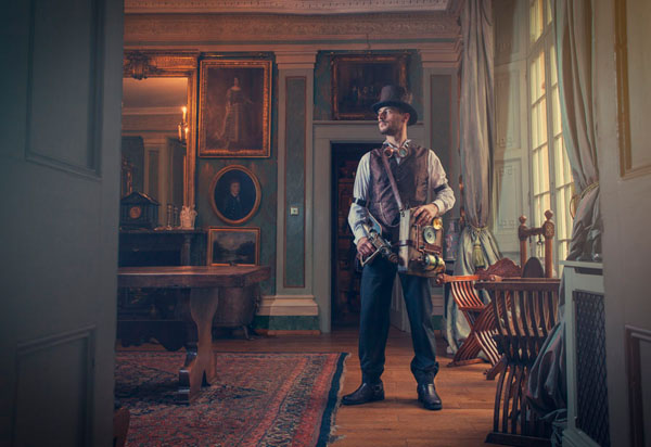 Photograph Antti Karppinen Steampunk Man on One Eyeland
