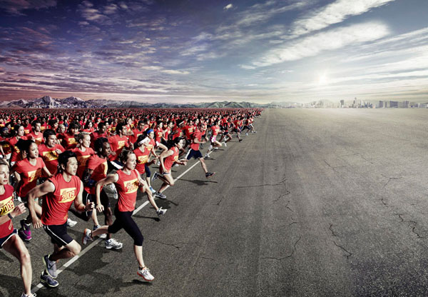 Photograph Staudinger Franke Nike Human Race on One Eyeland