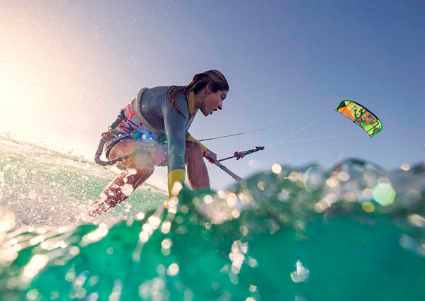 Photograph Ben Welsh Kitesurfing on One Eyeland