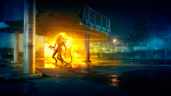 Photograph Dusan Holovej Burning on One Eyeland
