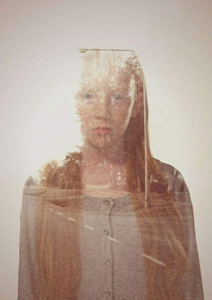 Photograph Philip E James Seeing Faces Girl on One Eyeland