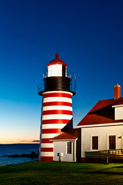 Photograph John Greim West Quoddy Head Lighthouse on One Eyeland