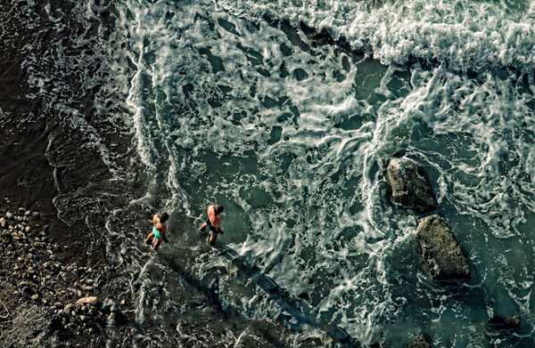 Photograph Eugenia Kyriakopoulou Two Bathers on One Eyeland