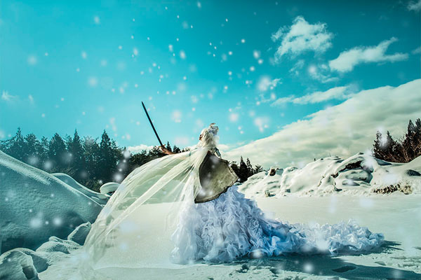 Photograph Haseo Hasegawa Snow Night on One Eyeland
