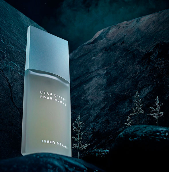 Photograph George Pedersen Issey Miyake Pour Homme on One Eyeland