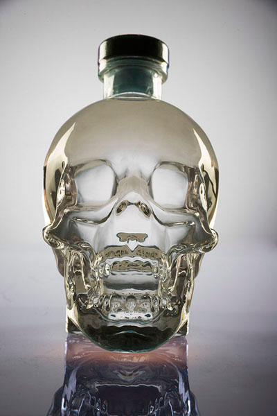 Photograph Gary Compton Crystal Head Vodka on One Eyeland