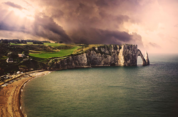 Photograph Anthony Dubois Cliffs Of Etretat on One Eyeland