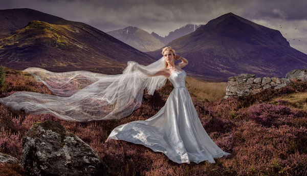 Photograph Lee Howell Scotland Finest Bridal Couture on One Eyeland
