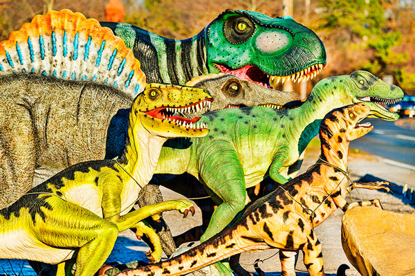 Photograph Mitchell Funk Roadside Dinosaurs on One Eyeland