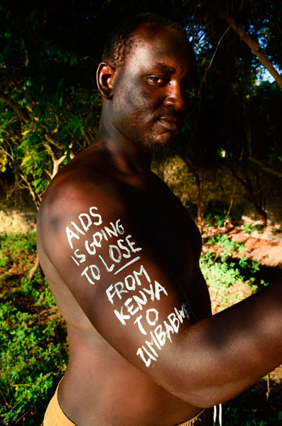 Photograph Leah Beach Un Aids Zimbabwe Campign on One Eyeland