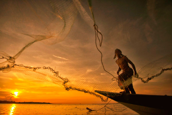 Photograph Ruzely Abdullah Sundown Fisherman on One Eyeland
