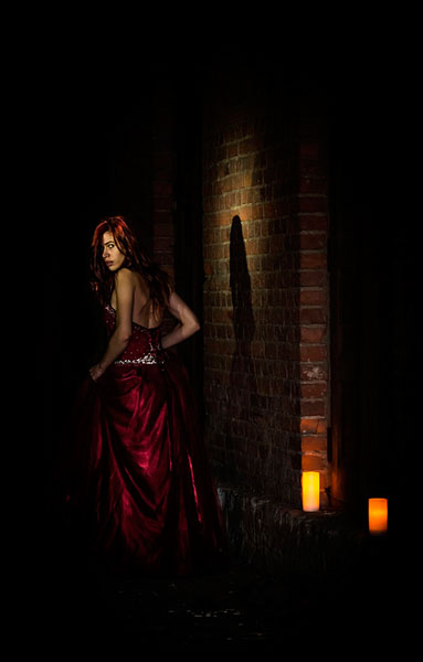 Photograph Merja Martikainen Red Dress on One Eyeland