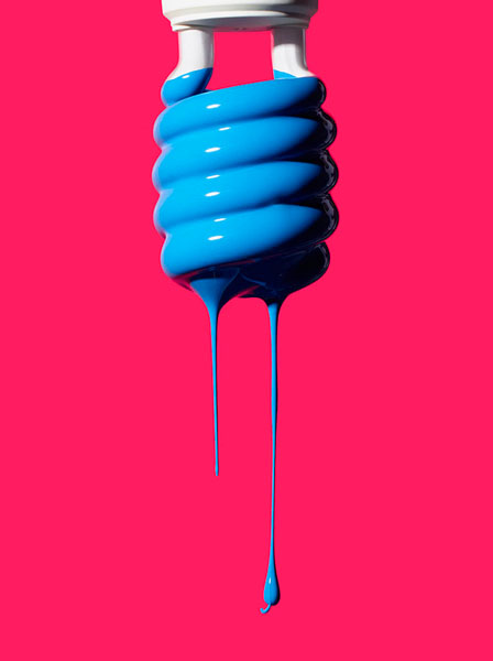 Photograph Marc Tule Paint Light Bulb on One Eyeland