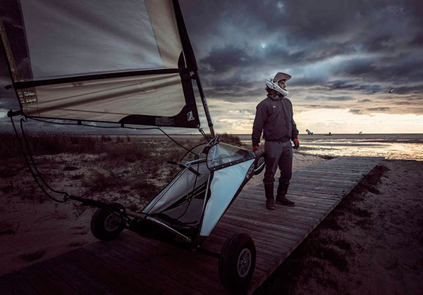 Photograph Ben Welsh Land Sailing on One Eyeland