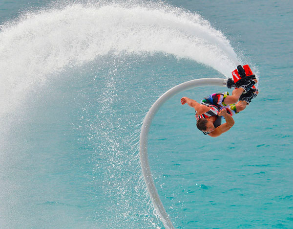 Photograph John Gochenouer Flyboard Ironman on One Eyeland