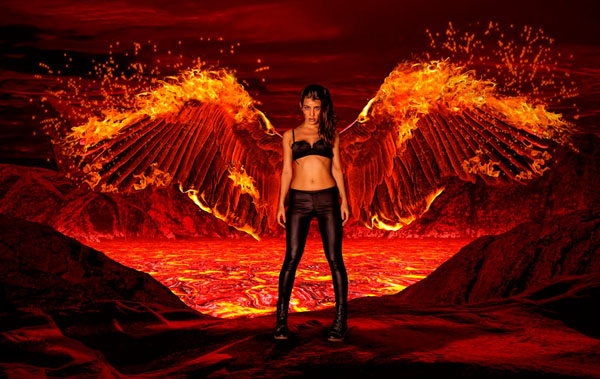Photograph Laszlo Prucz Angel Of Fire on One Eyeland