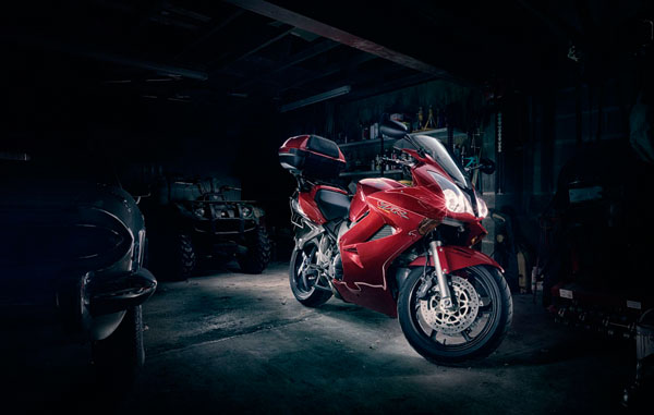 Photograph Nigel Harniman Honda Vfr Lightpainting on One Eyeland
