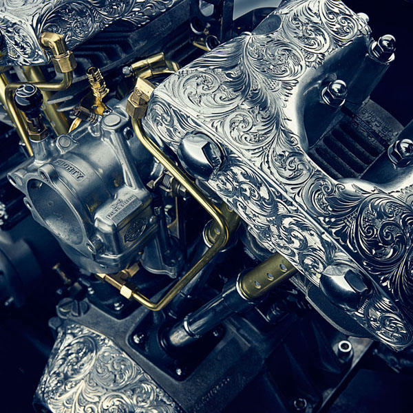 Photograph Nigel Harniman Harleydavidson Shovelhead Motorcycle on One Eyeland