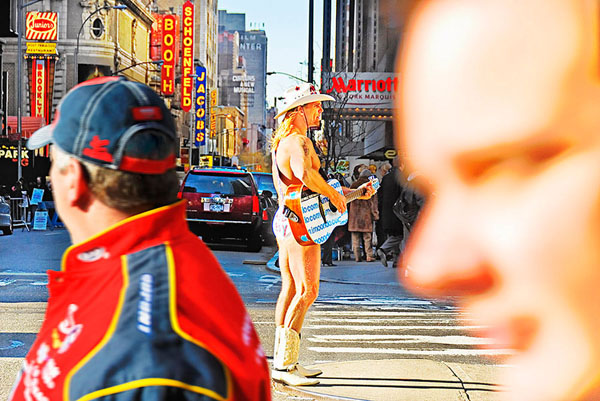 Photograph Mitchell Funk Cowboy On Broadway on One Eyeland