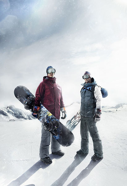 Photograph Emre Gologlu Snowboarders on One Eyeland