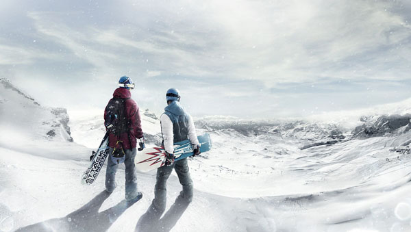 Photograph Emre Gologlu Snowboarders on One Eyeland
