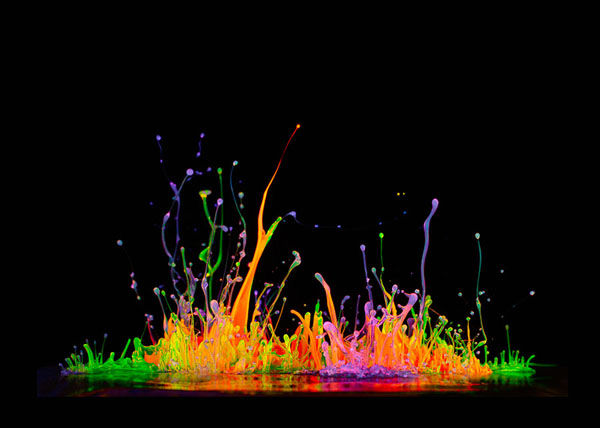 Photograph Don Farrall Neon Rainbow Paint on One Eyeland