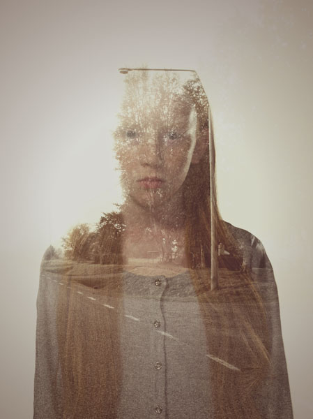 Photograph Philip E James Seeing Faces Girl on One Eyeland