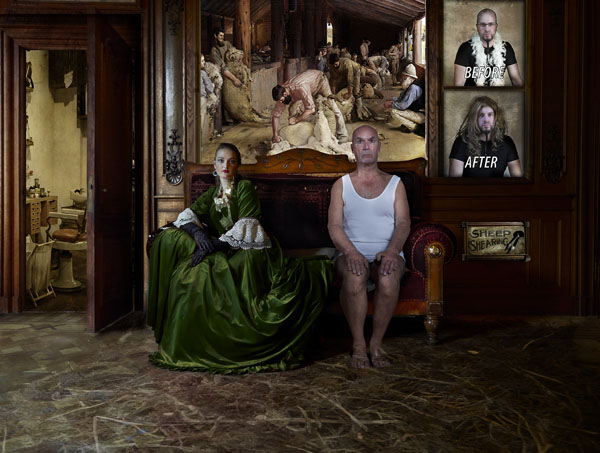 Photograph Patrizia Burra Sheep Shearing on One Eyeland
