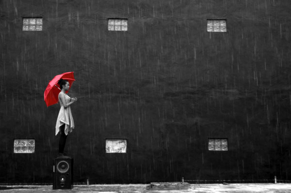 Photograph Ayunkkuma Ma Rain  Flood  And Red on One Eyeland